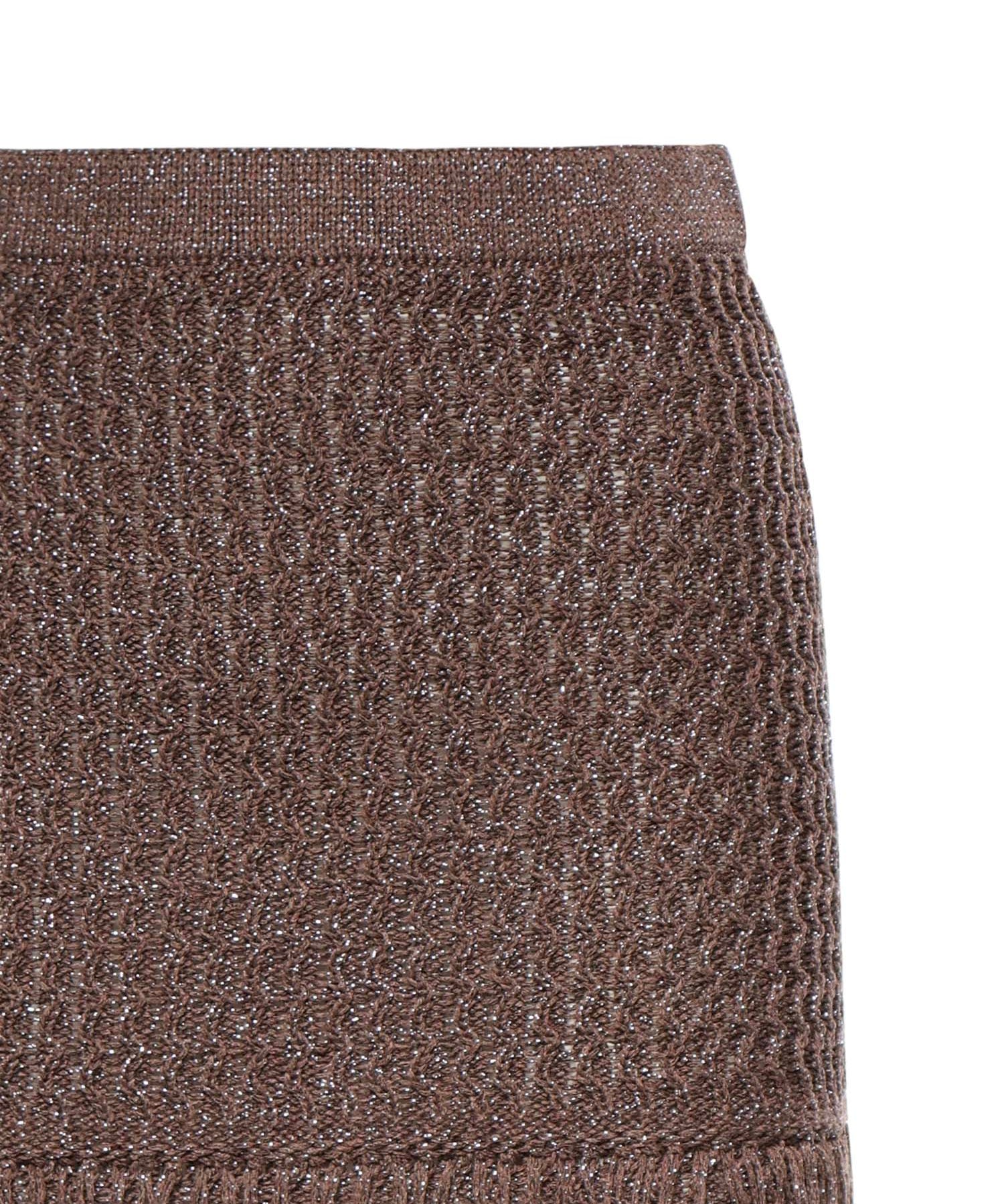 Minigonna in maglia con frange 106960 A3CII69 PINKO 