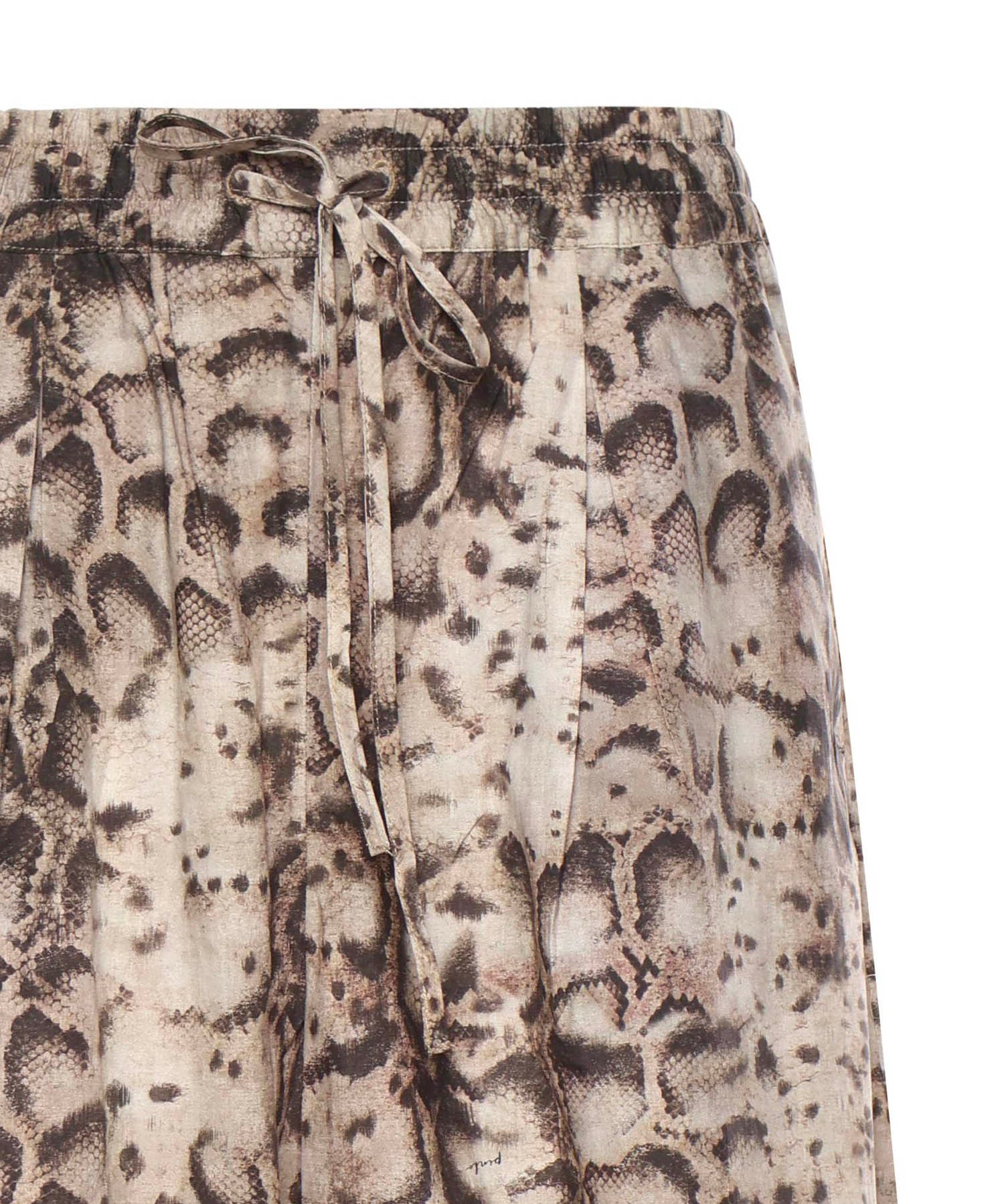 Pantaloni ampi con stampa snake 106963 A3B1CZ9 PINKO 