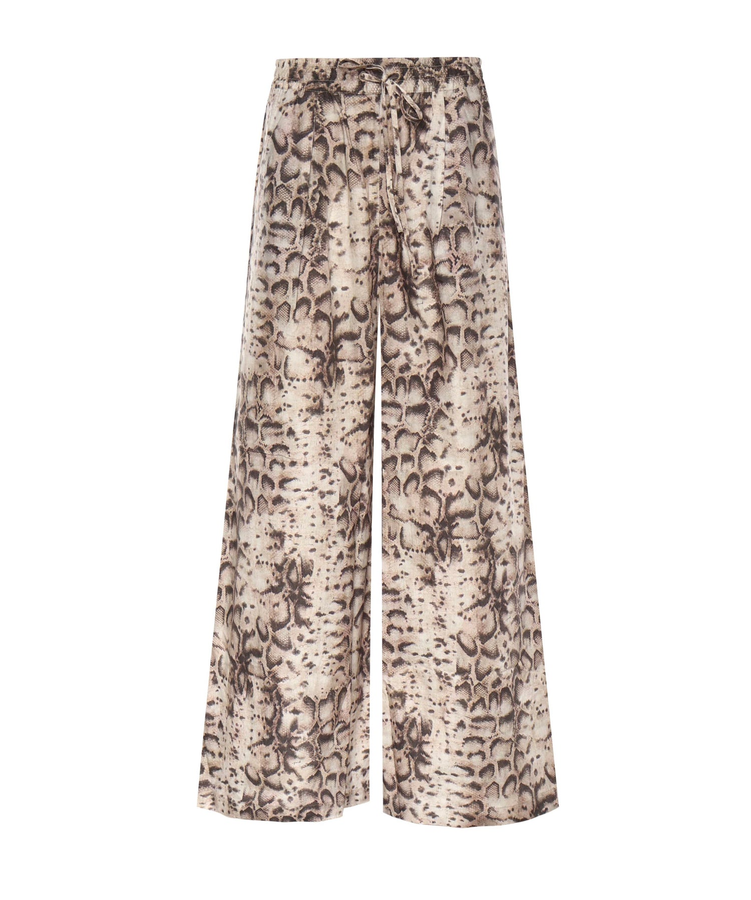 Pantaloni ampi con stampa snake 106963 A3B1CZ9 PINKO 