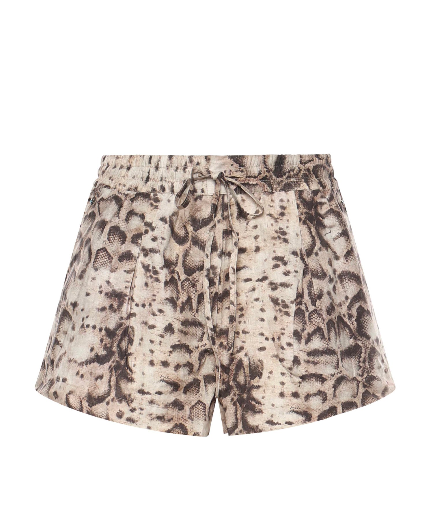 Shorts con motivo snake in cotone 106964 A3B1CZ9 PINKO 