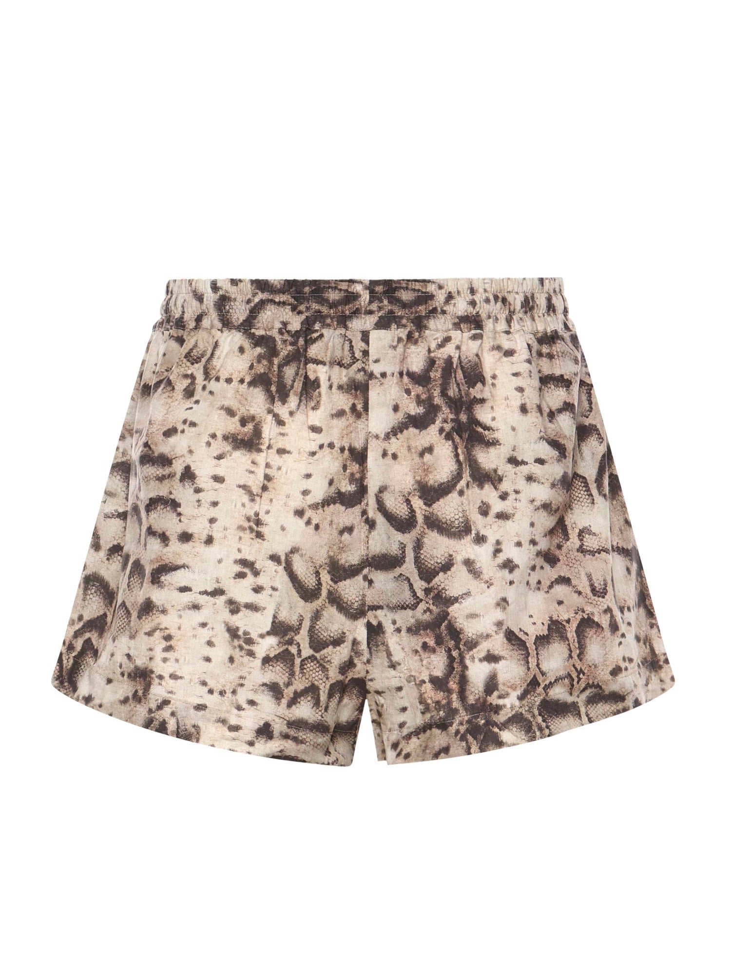 Shorts con motivo snake in cotone 106964 A3B1CZ9 PINKO 