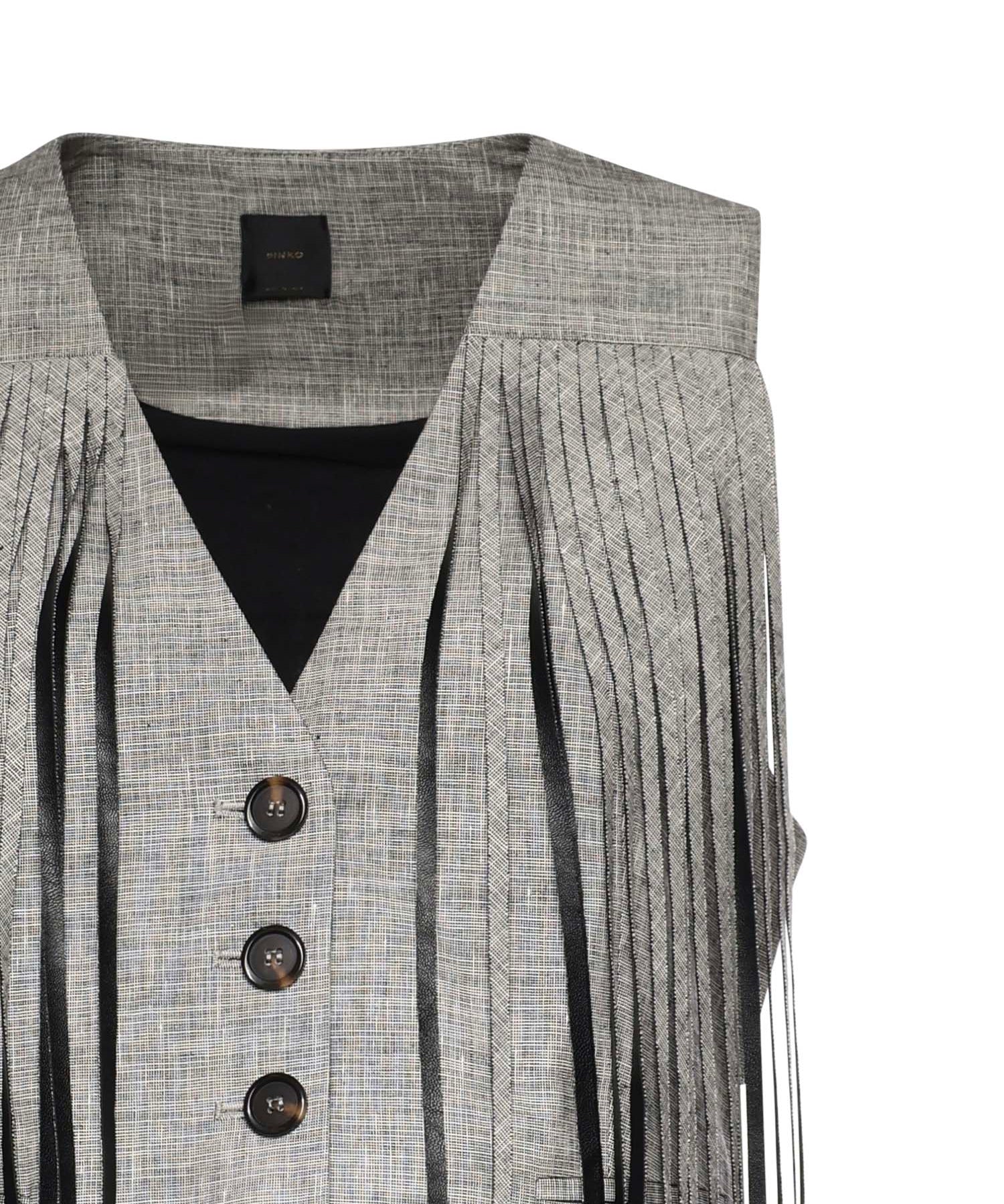 Gilet con frange 106965 A3ASZZ2 PINKO 