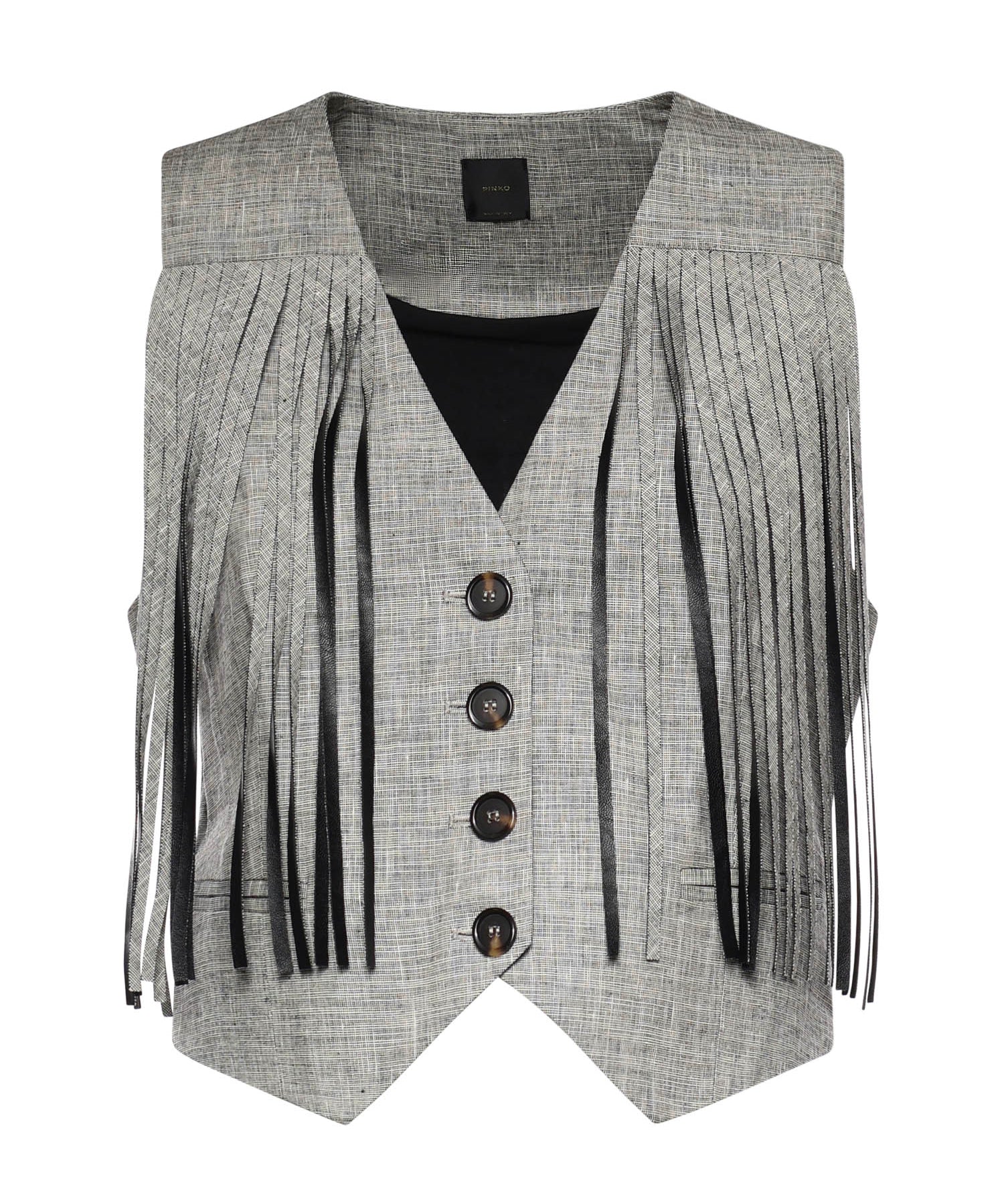 Gilet con frange 106965 A3ASZZ2 PINKO 