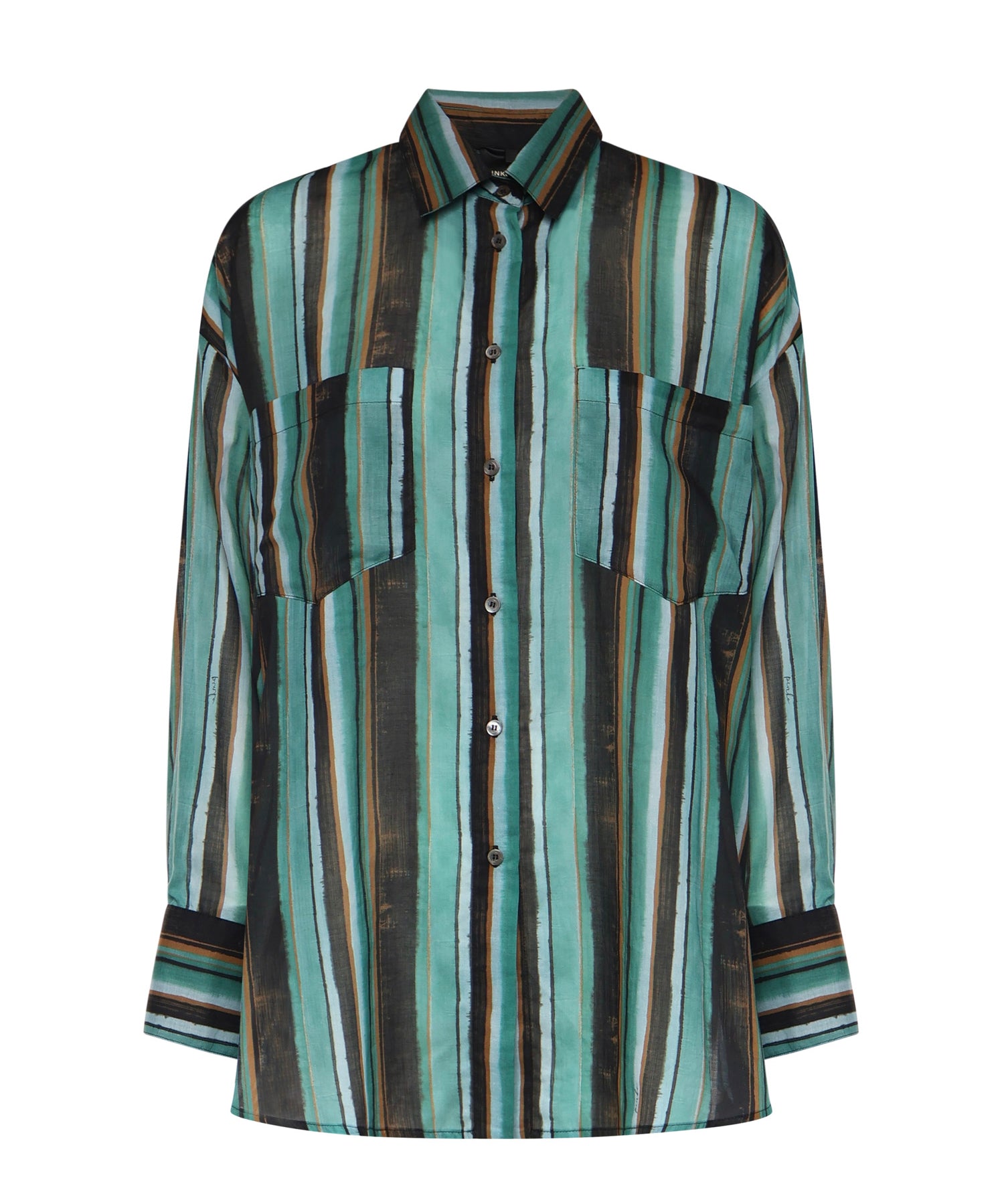 Camicia a righe in cotone 106990 A3CHSD3 PINKO 
