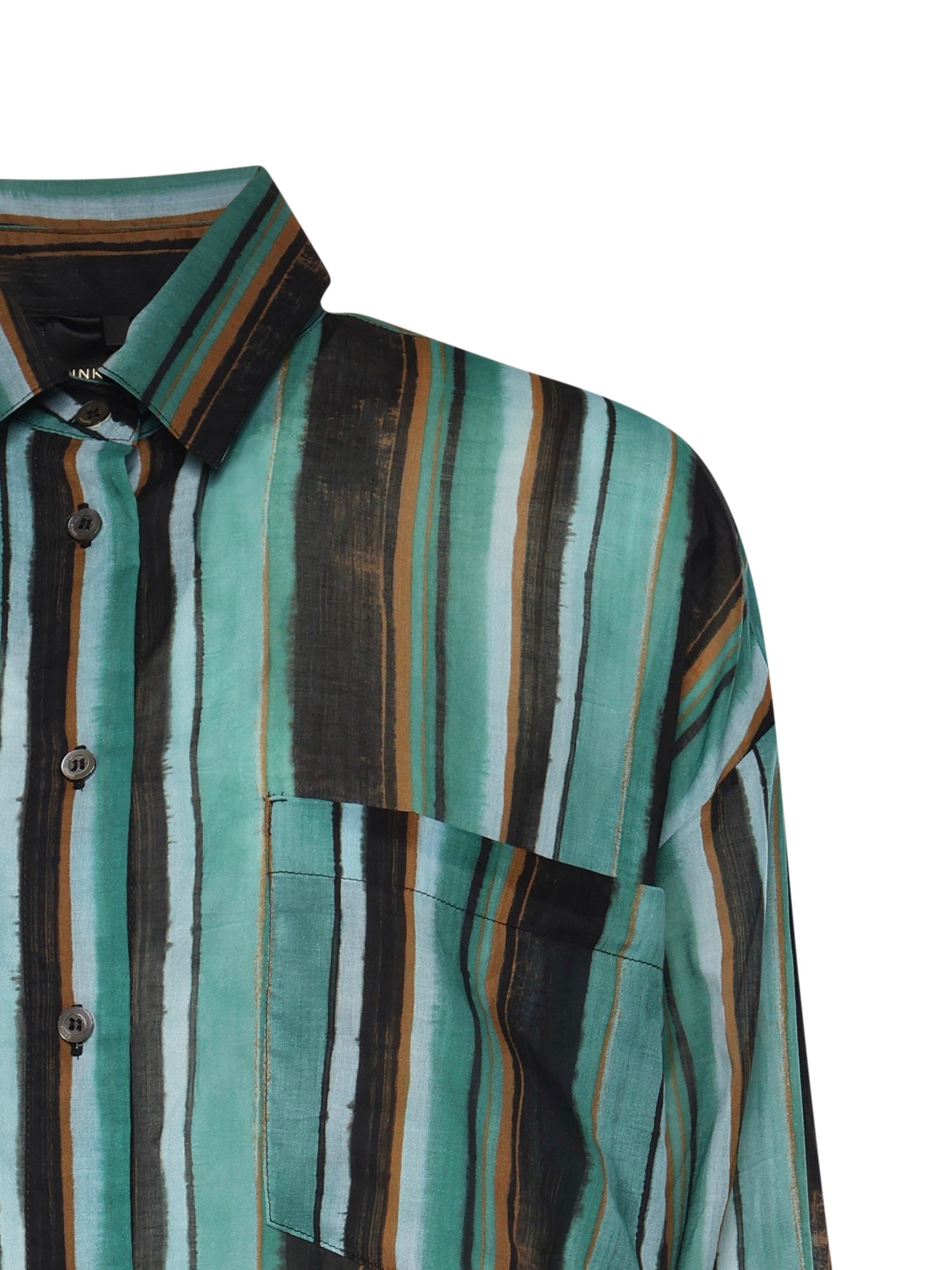 Camicia a righe in cotone 106990 A3CHSD3 PINKO 