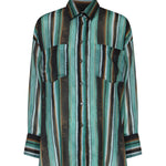 Camicia a righe in cotone 106990 A3CHSD3 PINKO 