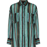 Camicia a righe in cotone 106990 A3CHSD3 PINKO 