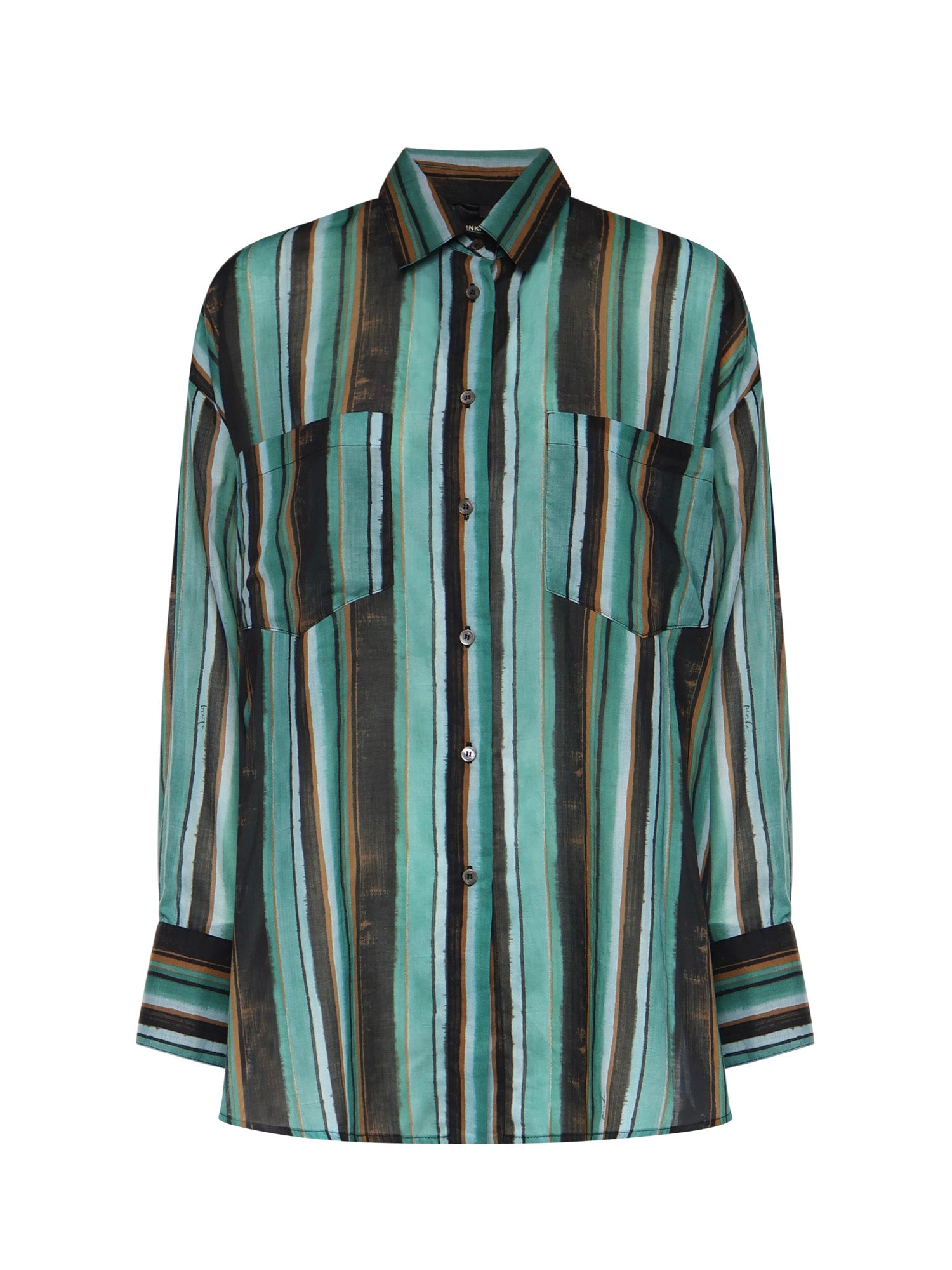 Camicia a righe in cotone 106990 A3CHSD3 PINKO 