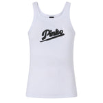 Tank top con ricamo e strass 107299 A3H7Z14 PINKO 