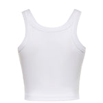 Canotta cropped con logo 107301 A3H6Z14 PINKO 