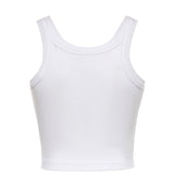 Canotta cropped con logo 107301 A3H6Z14 PINKO 