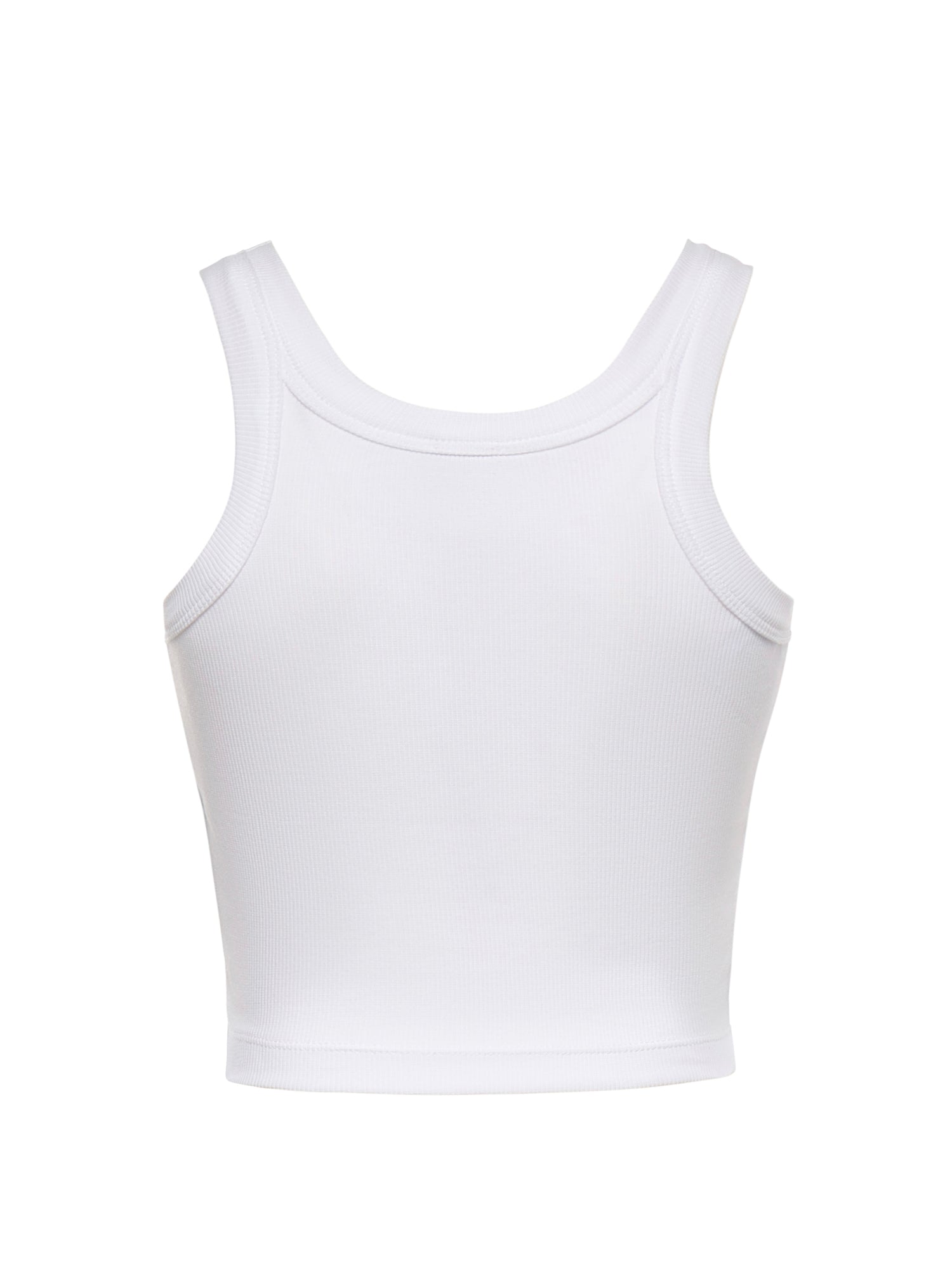 Canotta cropped con logo 107301 A3H6Z14 PINKO 