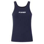 Tank top con logo 3D 107302 A3H6GA3 PINKO 