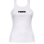 Tank top con logo 3D 107302 A3H6Z14 PINKO 