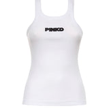 Tank top con logo 3D 107302 A3H6Z14 PINKO 