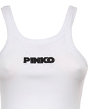 Tank top con logo 3D 107302 A3H6Z14 PINKO 