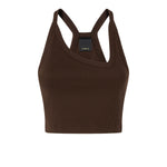 Canotta cropped con scollo asimmetrico 107304 A3IKL78 PINKO 