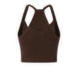 Canotta cropped con scollo asimmetrico 107304 A3IKL78 PINKO 
