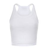 Canotta cropped con scollo asimmetrico 107304 A3IKZ14 PINKO 