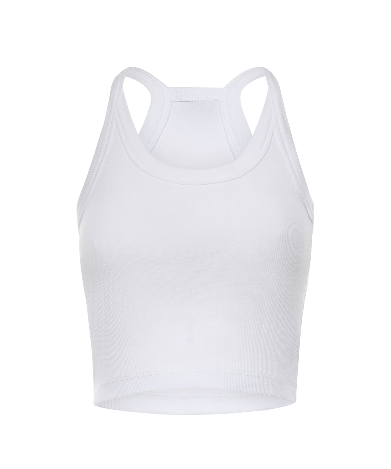 Canotta cropped con scollo asimmetrico 107304 A3IKZ14 PINKO 