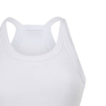 Canotta cropped con scollo asimmetrico 107304 A3IKZ14 PINKO 