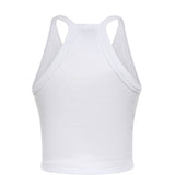 Canotta cropped con scollo asimmetrico 107304 A3IKZ14 PINKO 
