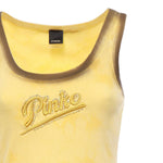Tank top effetto spray con ricamo 107306 A3H5H47 PINKO 