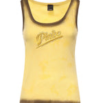 Tank top effetto spray con ricamo 107306 A3H5H47 PINKO 