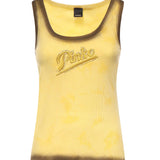 Tank top effetto spray con ricamo 107306 A3H5H47 PINKO 