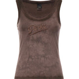Tank top effetto spray con ricamo 107306 A3H5L72 PINKO 