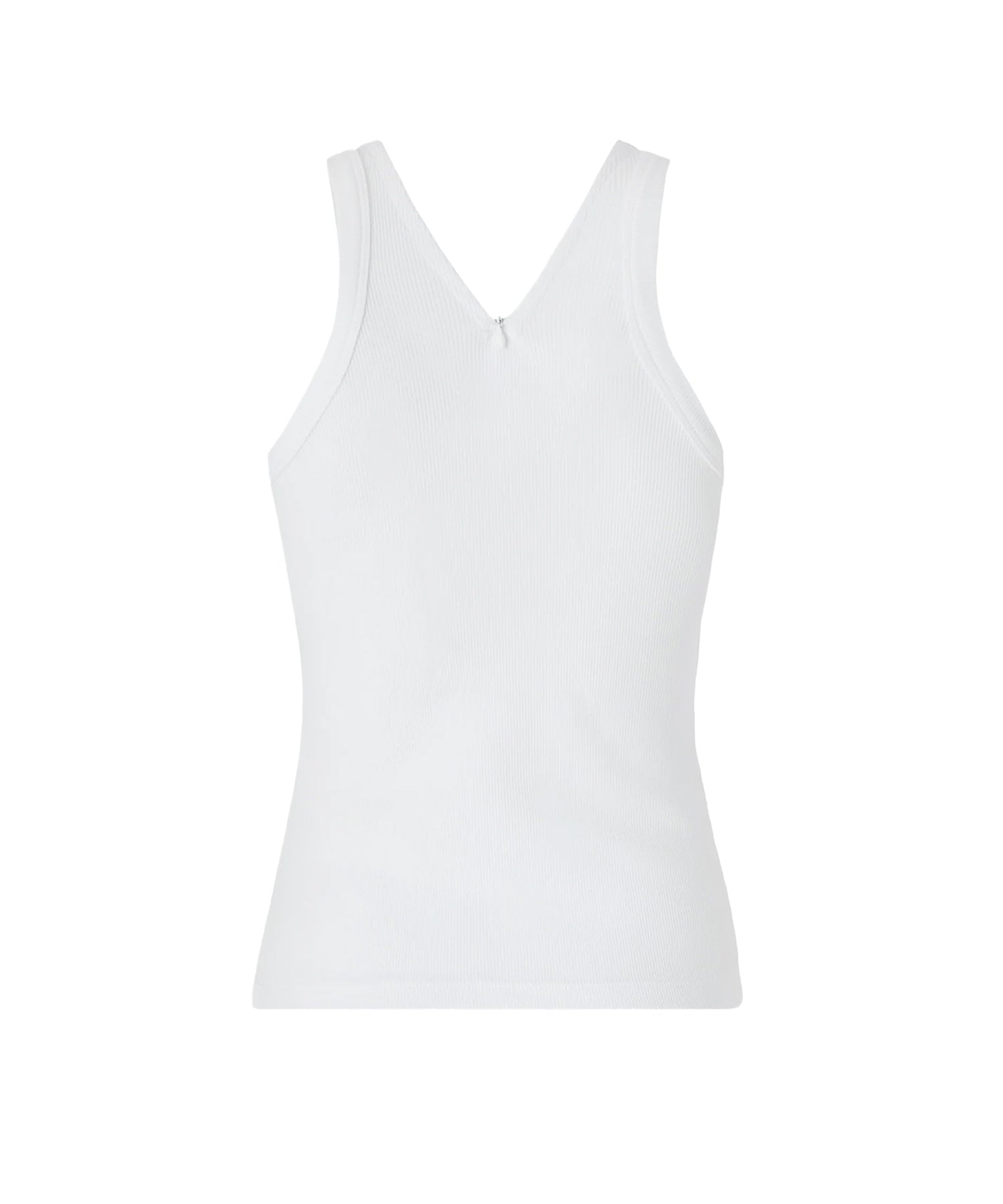 Canotta a costine con logo 107310 A3GGZ14 PINKO 
