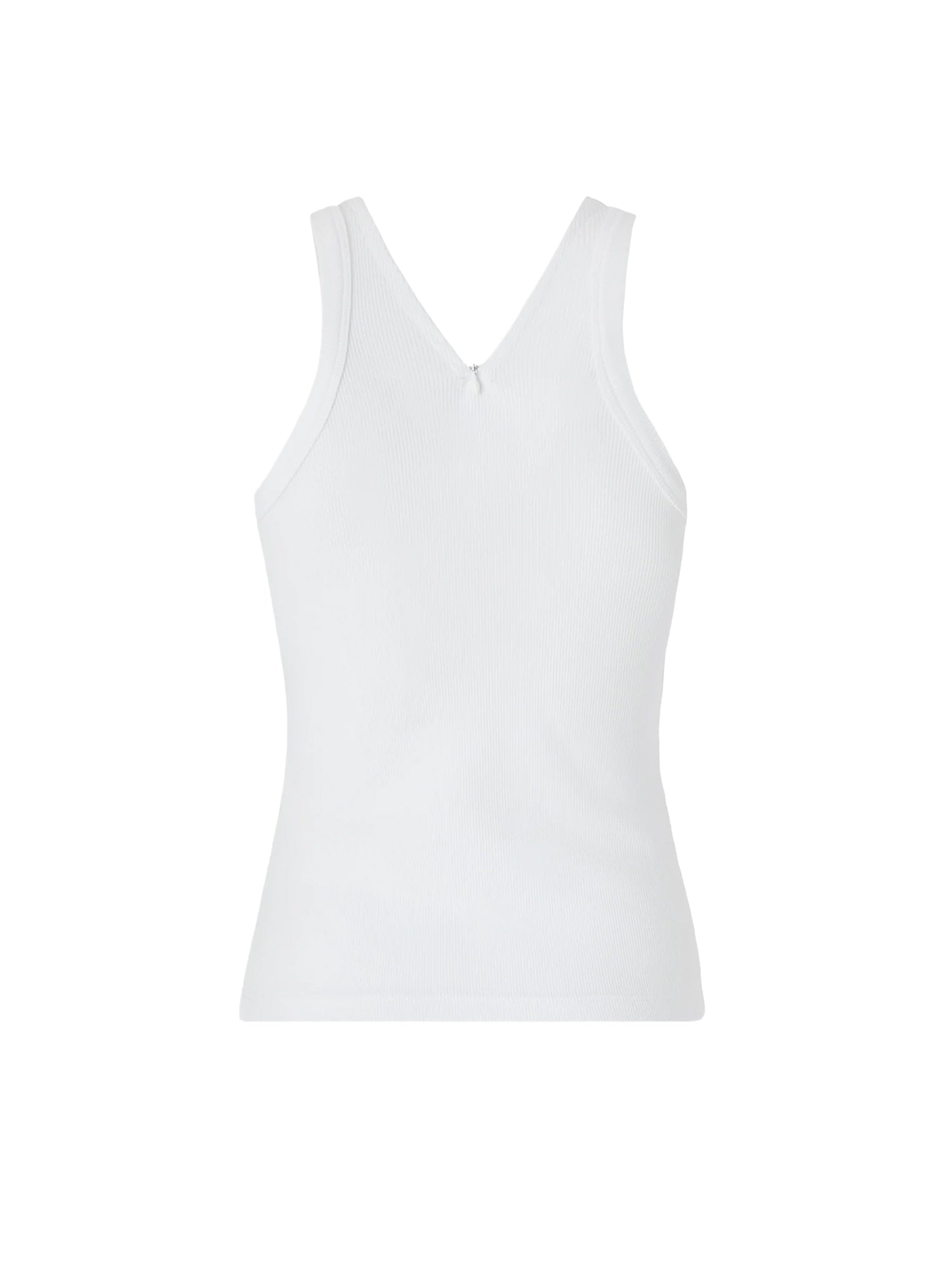Canotta a costine con logo 107310 A3GGZ14 PINKO 