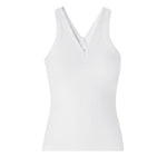 Canotta a costine con logo 107310 A3GGZ14 PINKO 
