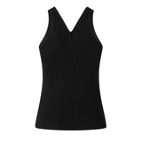 Canotta a costine con logo 107310 A3GGZ99 PINKO 