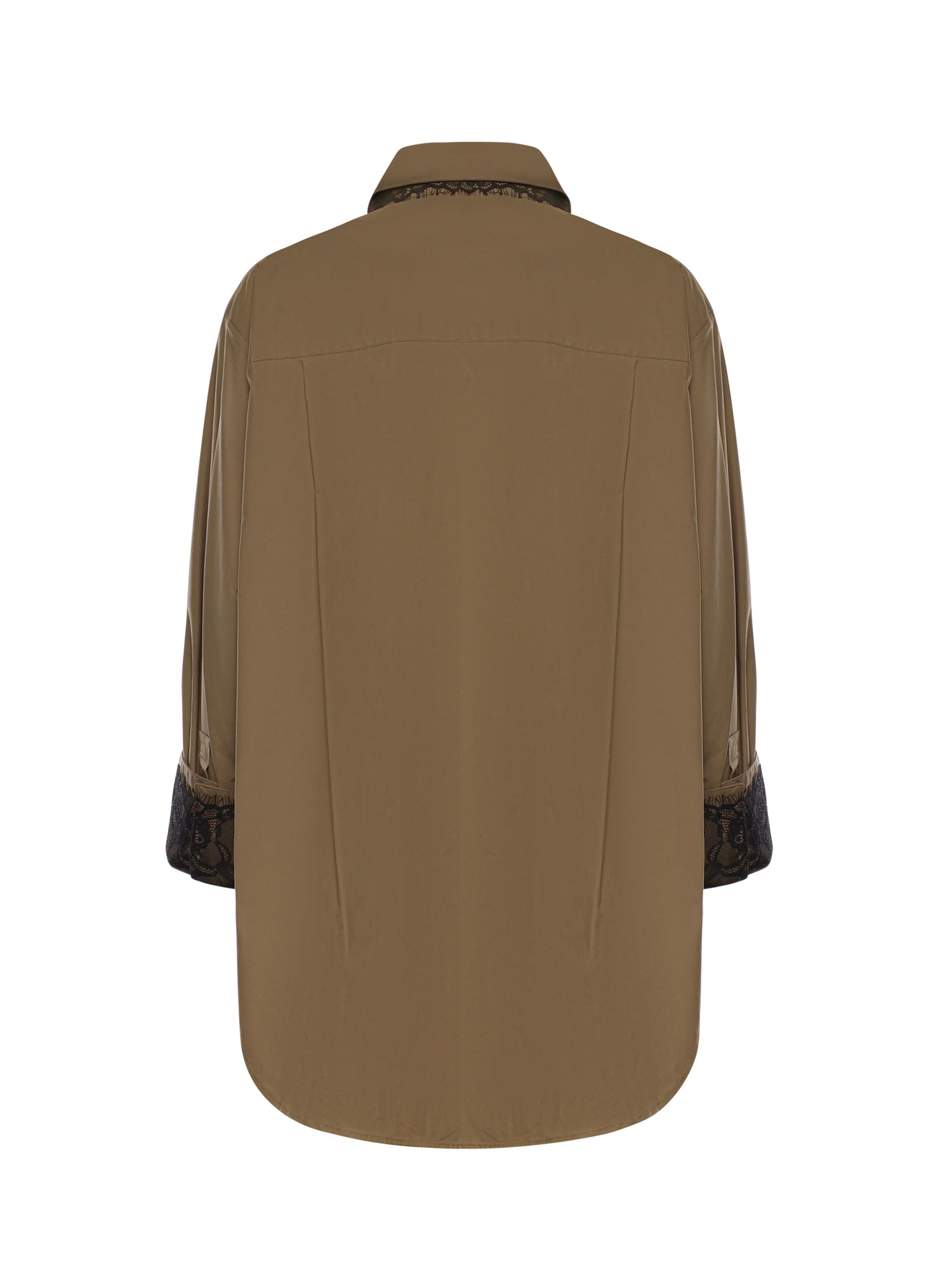 Camicia in popeline con dettagli in pizzo 107603 A3NEX22 PINKO 