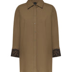 Camicia in popeline con dettagli in pizzo 107603 A3NEX22 PINKO 