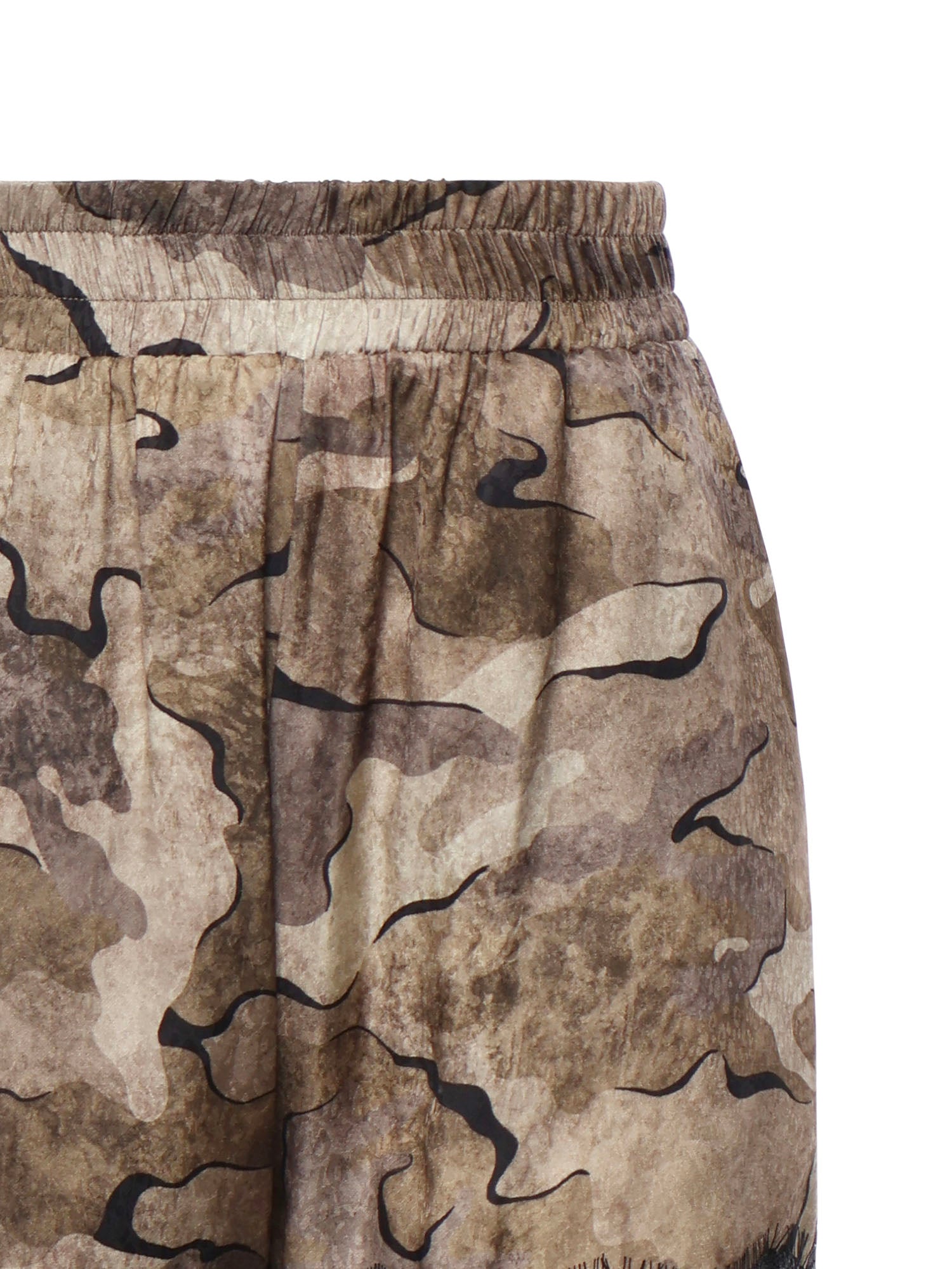 Shorts camouflage con pizzo 107608 A3MYCSZ PINKO 