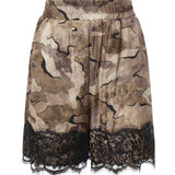 Shorts camouflage con pizzo 107608 A3MYCSZ PINKO 