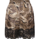 Shorts camouflage con pizzo 107608 A3MYCSZ PINKO 
