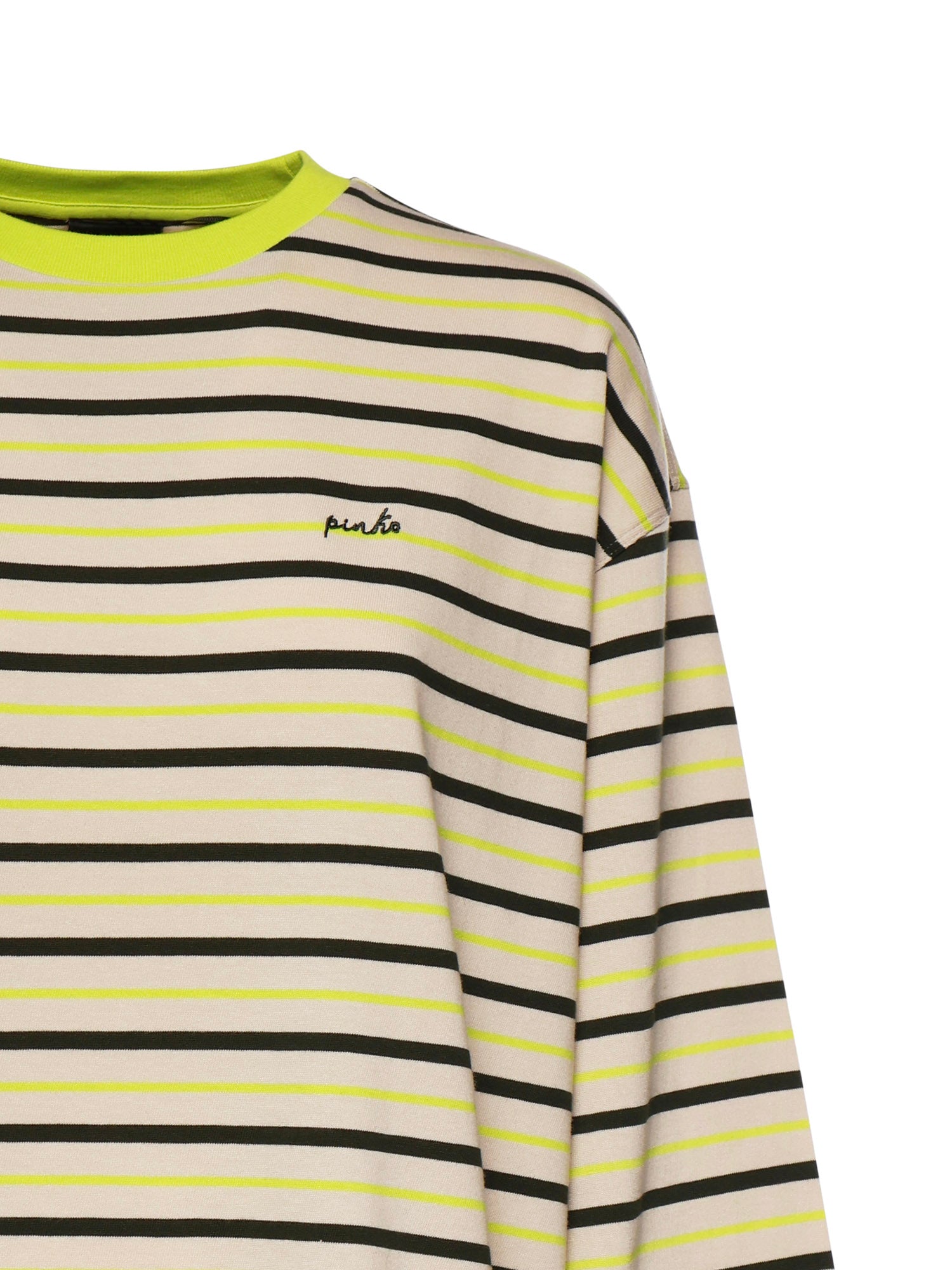Maglia a righe con ricamo 107728 A3MLCVT PINKO 