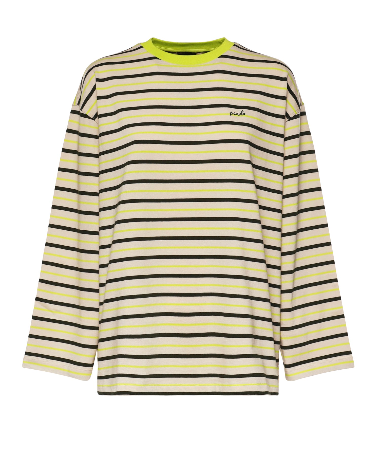 Maglia a righe con ricamo 107728 A3MLCVT PINKO 