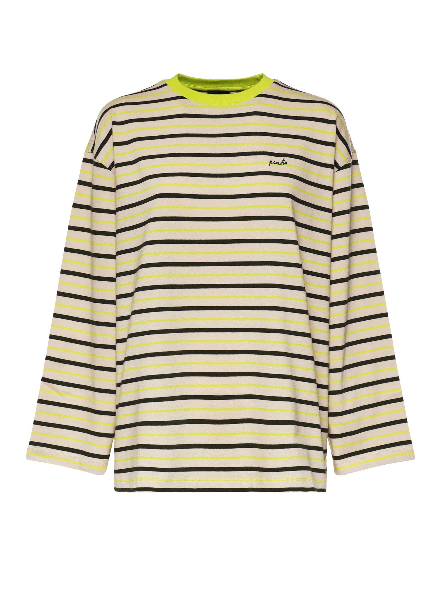 Maglia a righe con ricamo 107728 A3MLCVT PINKO 