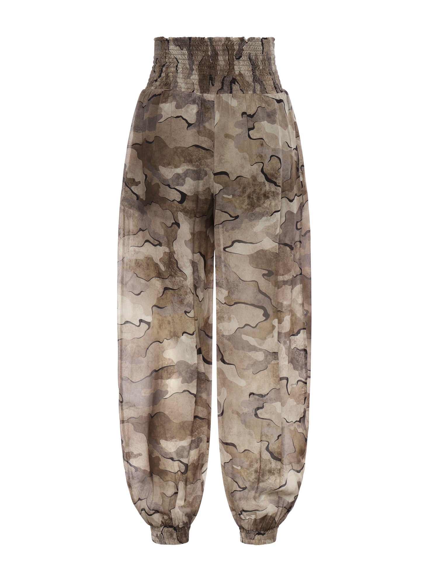Pantaloni balloon camouflage 107732 A3N0DS4 PINKO 