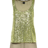 Canotta full paillettes 107743 A3NFS69 PINKO 