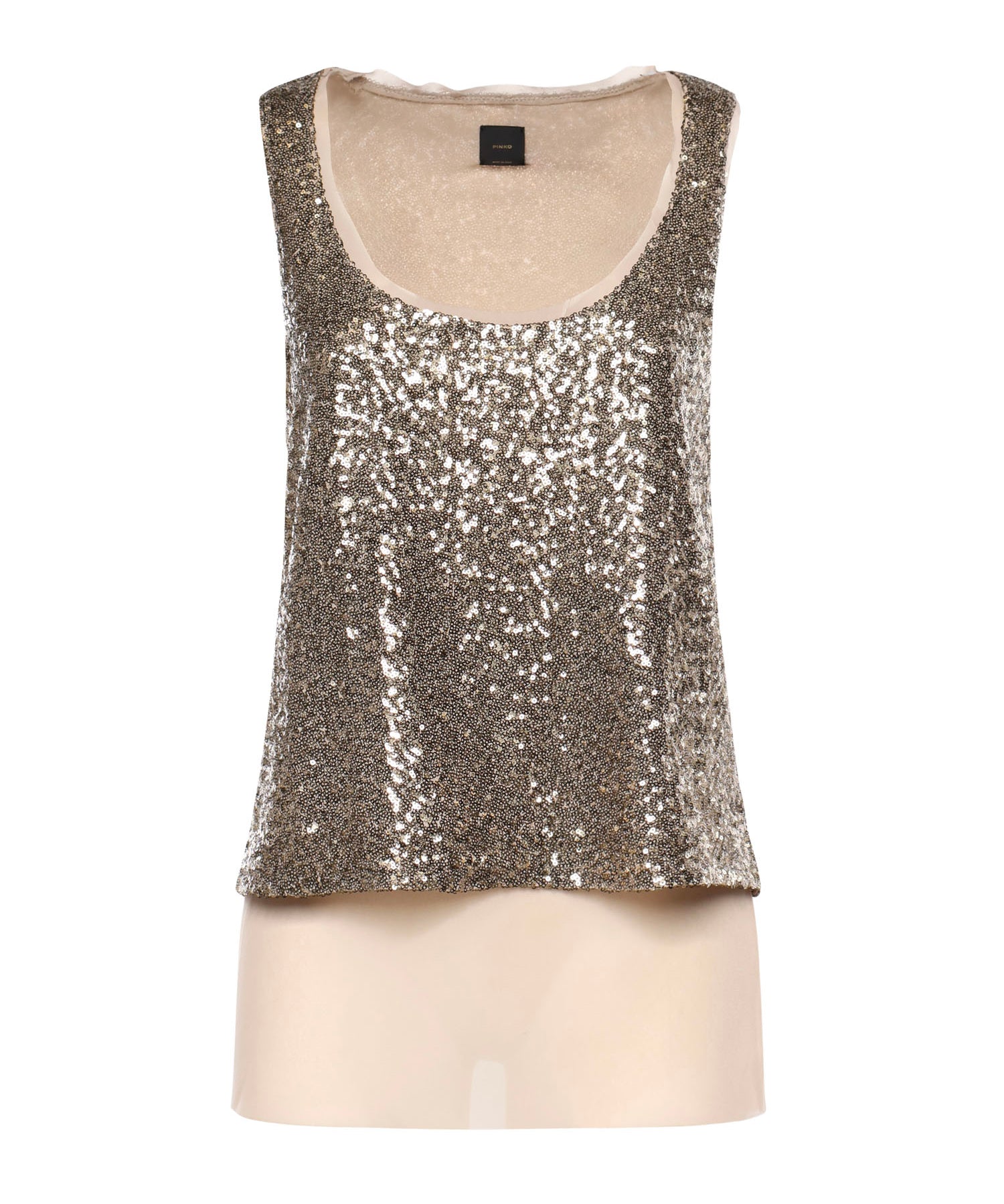 Canotta full paillettes 107743 A3ODH55 PINKO 