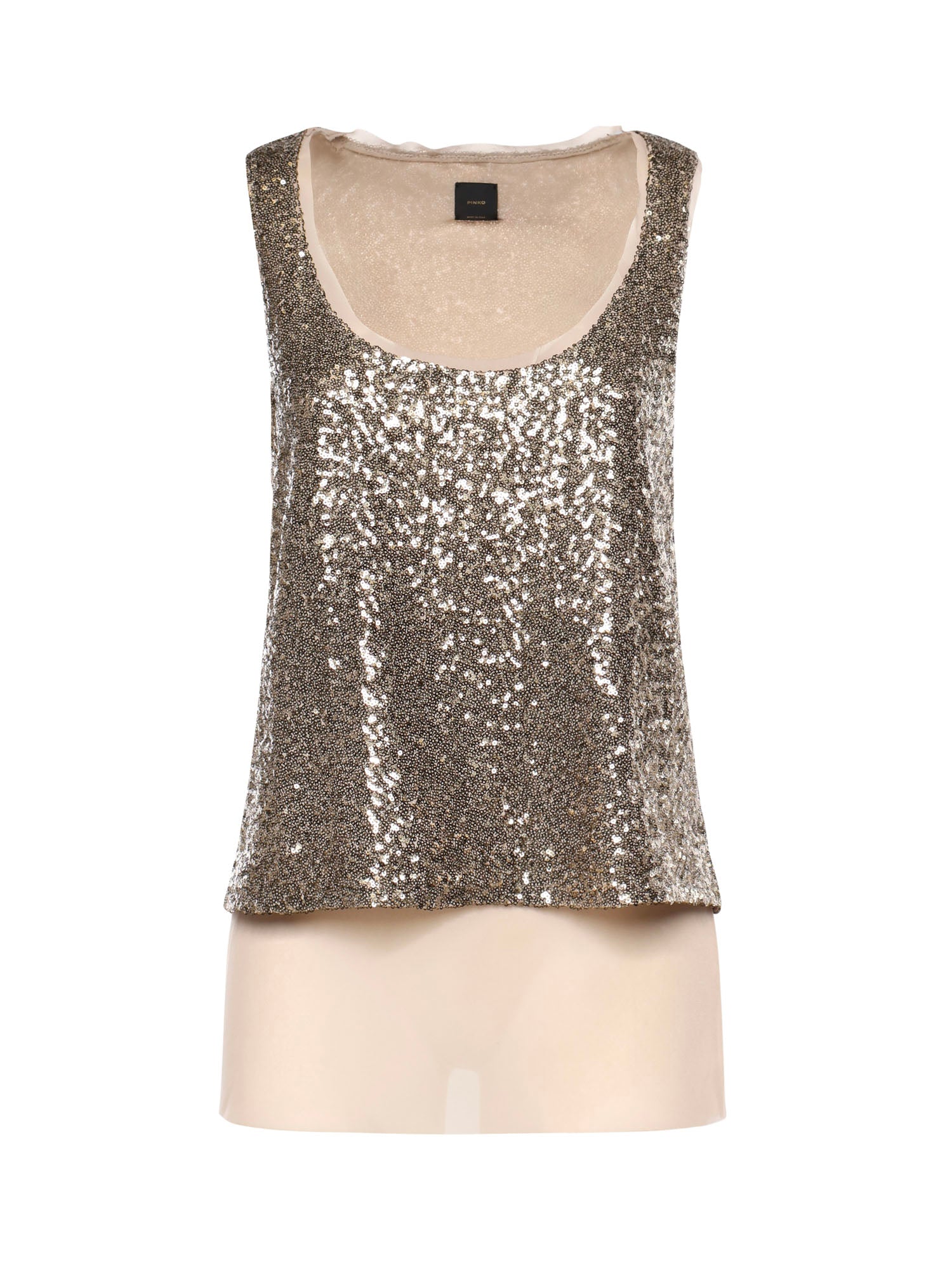 Canotta full paillettes 107743 A3ODH55 PINKO 