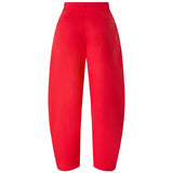 Pantaloni barrel in cotone 107909 A3PYR23 PINKO 