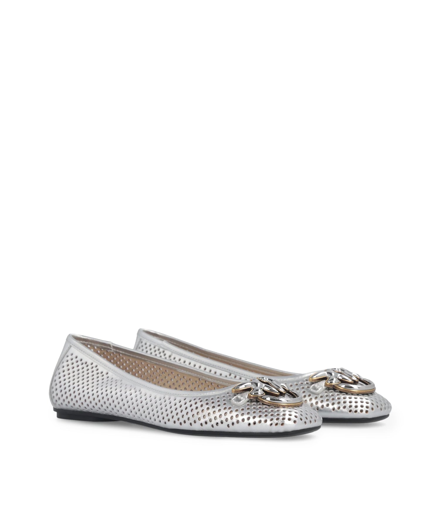 Ballerine traforate in nappa laminata SD0457 P049ZZF PINKO 