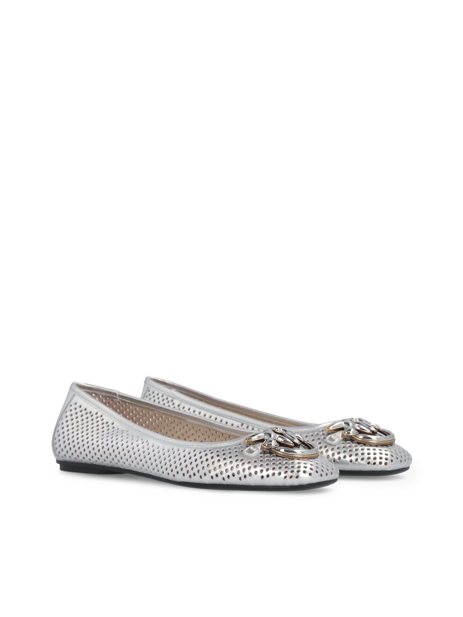 Ballerine traforate in nappa laminata SD0457 P049ZZF PINKO 
