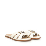 Slipper in pelle con logo SD0463 P001Z12 PINKO 